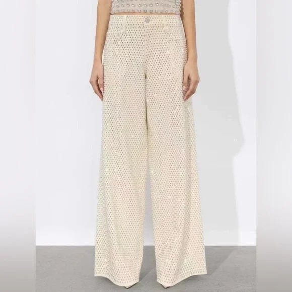 Alice and Olivia EMBELLISHED JEAN New with Tag - Picture 2 of 9